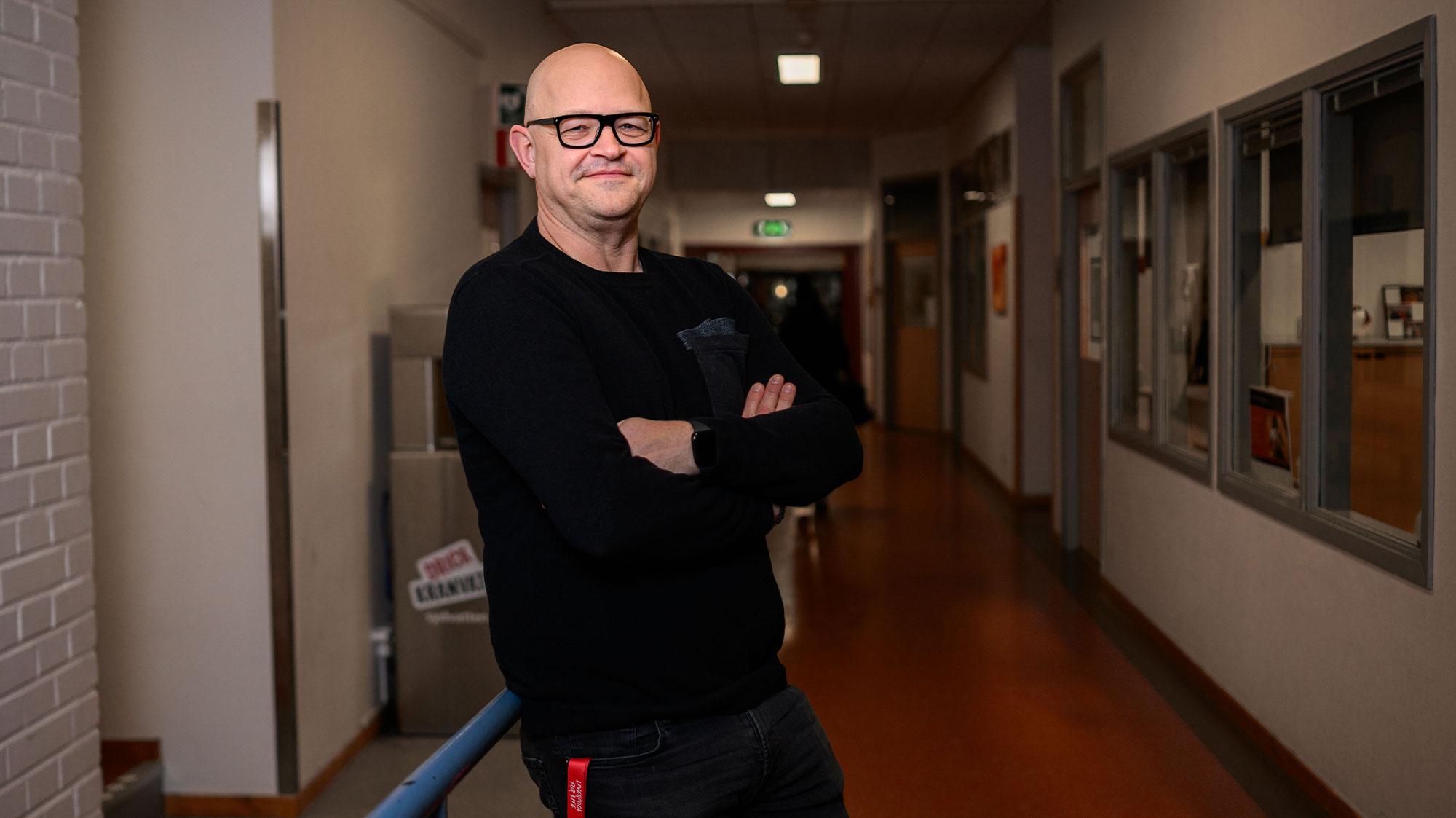 Fredrik Gustavsson är ombud för Sveriges Lärare på Norrevångsskolan.