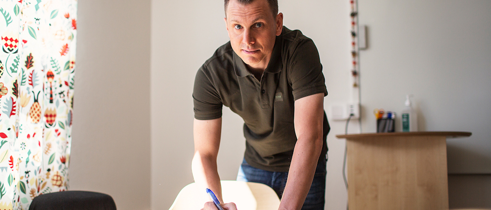 Simon Sandström huvudskyddsombud Sveriges Lärare