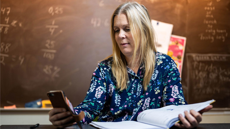 Anna Jansson, lärare på Torsö skärgårdsskola