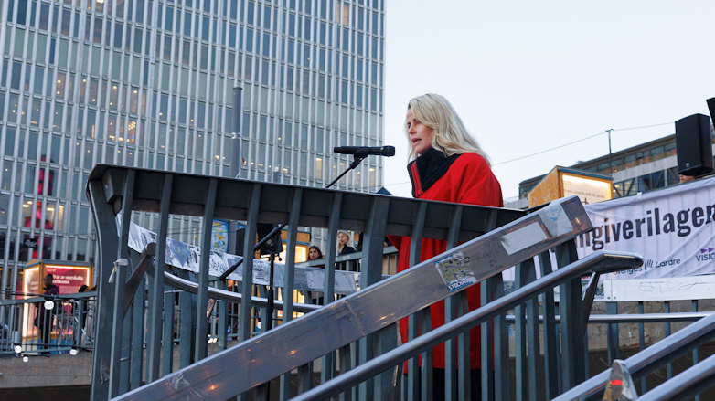Anna Olskogvid talarpodium