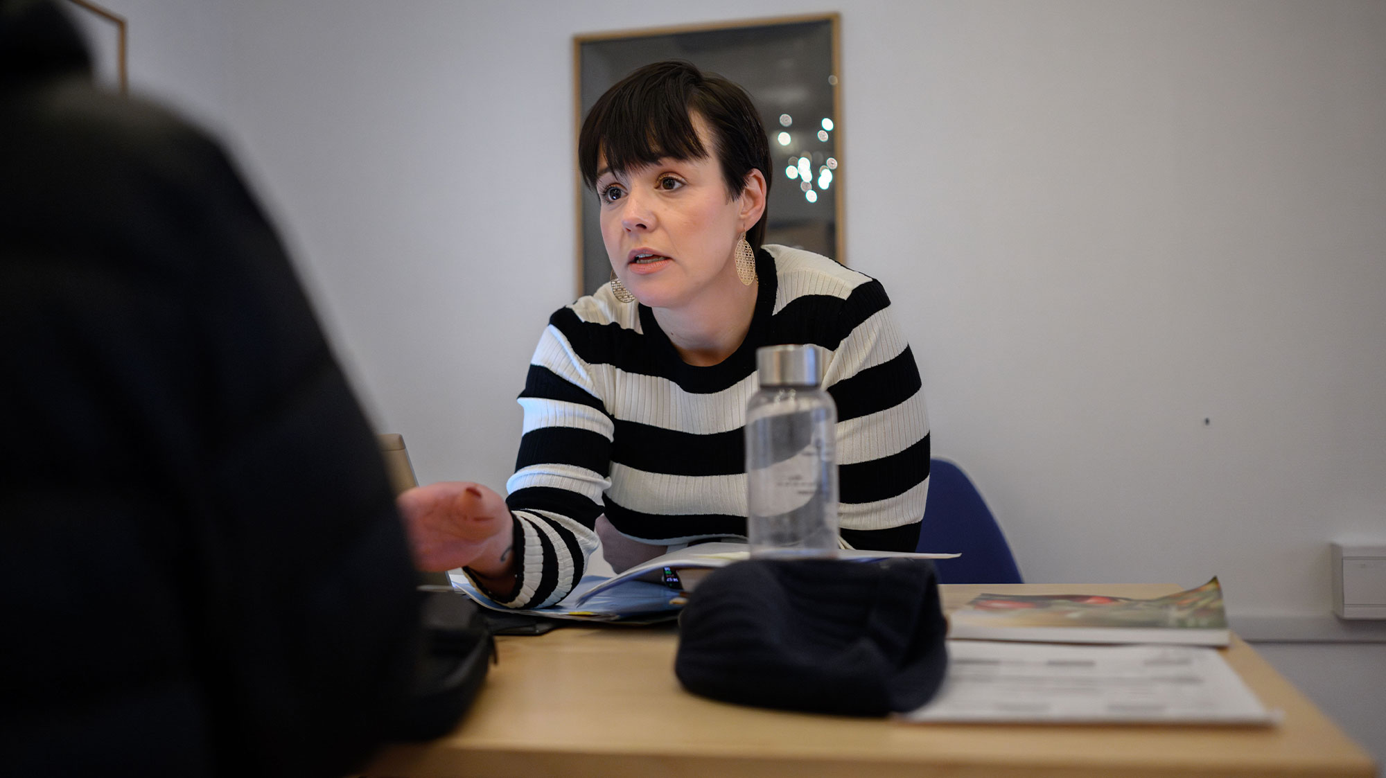 Sandra Nilsson är sjuornas heltidsmentor med ansvar för sammanlagt 115 elever i fyra klasser.