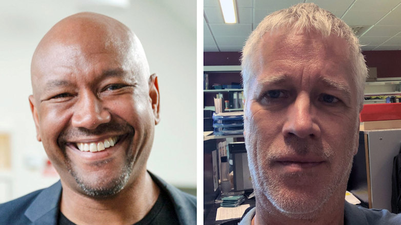 Porträtt på Alpha Keita och Dan Andersson