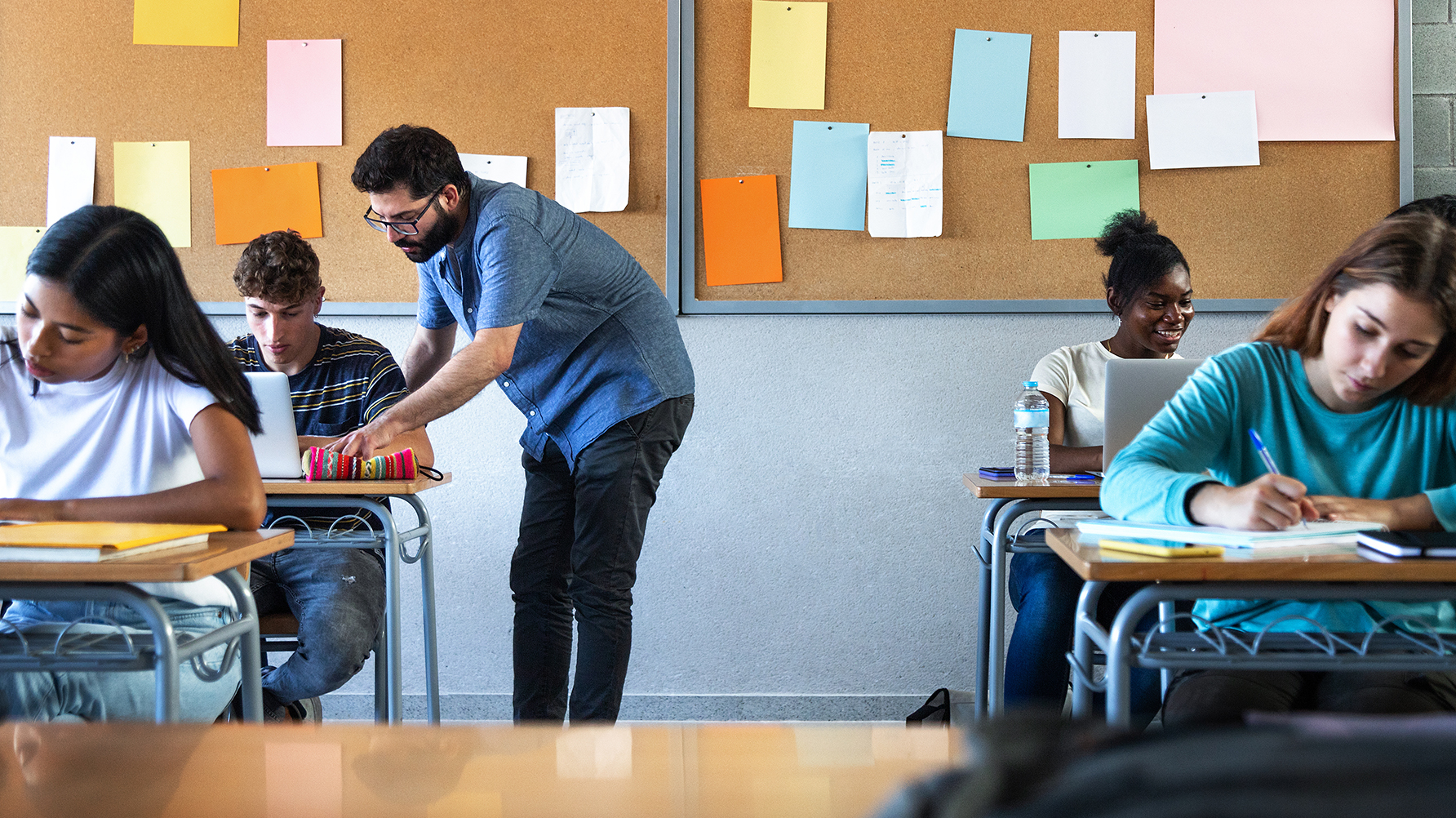 En genrebild från ett klassrum