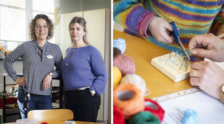 Marie Estéen och Stina Matsson är lärare i fritidshem i Mora.