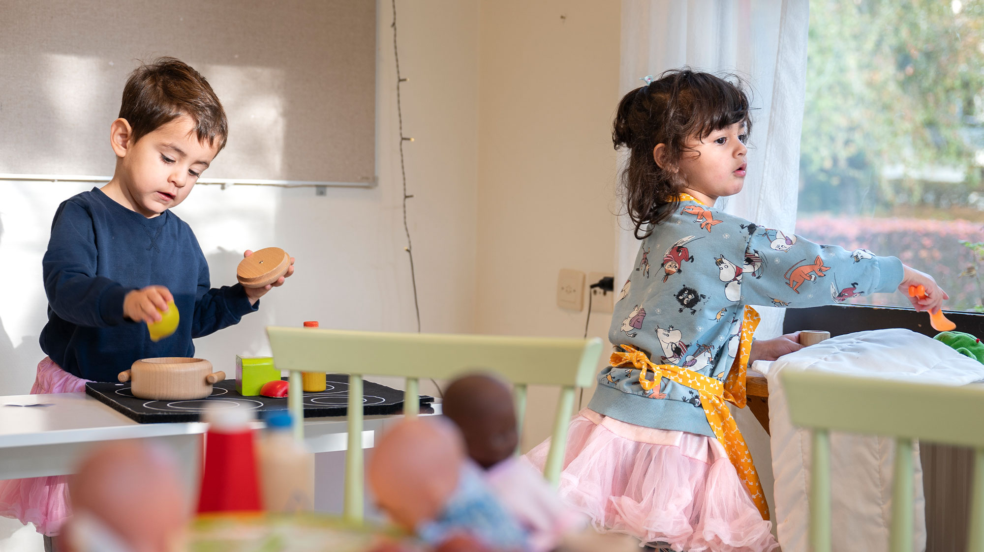 Förskola Fröhuset Järva barnen Adem och Meliya