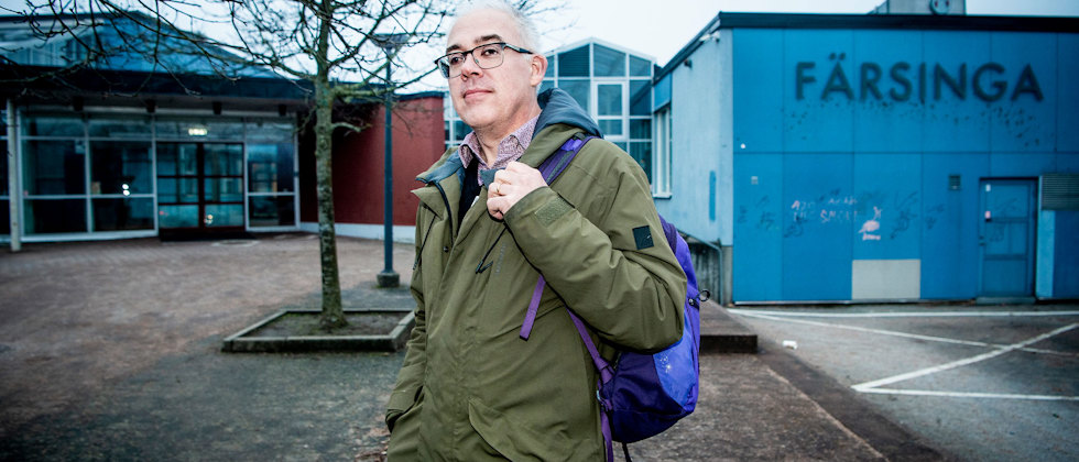 Fredrik Andersson är Sveriges Lärares huvudskyddsombud i Sjöbo.