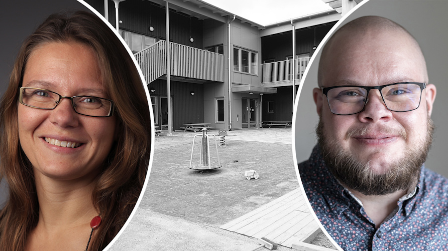 Forskaren Annika Manni och undervisningsrådet Adrian Forssander på Skolverket uttalar sig om för- och nackdelar med stora förskolor.