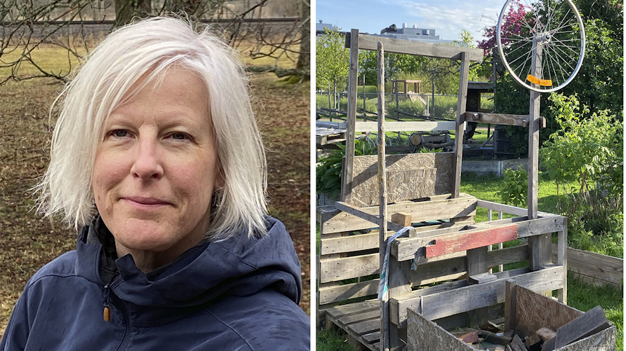 Maria Hammarsten, doktorand i pedagogiskt arbete i naturvetenskapens didaktik, Göteborgs universitet, tycker att fler bygglekplatser borde uppföras.