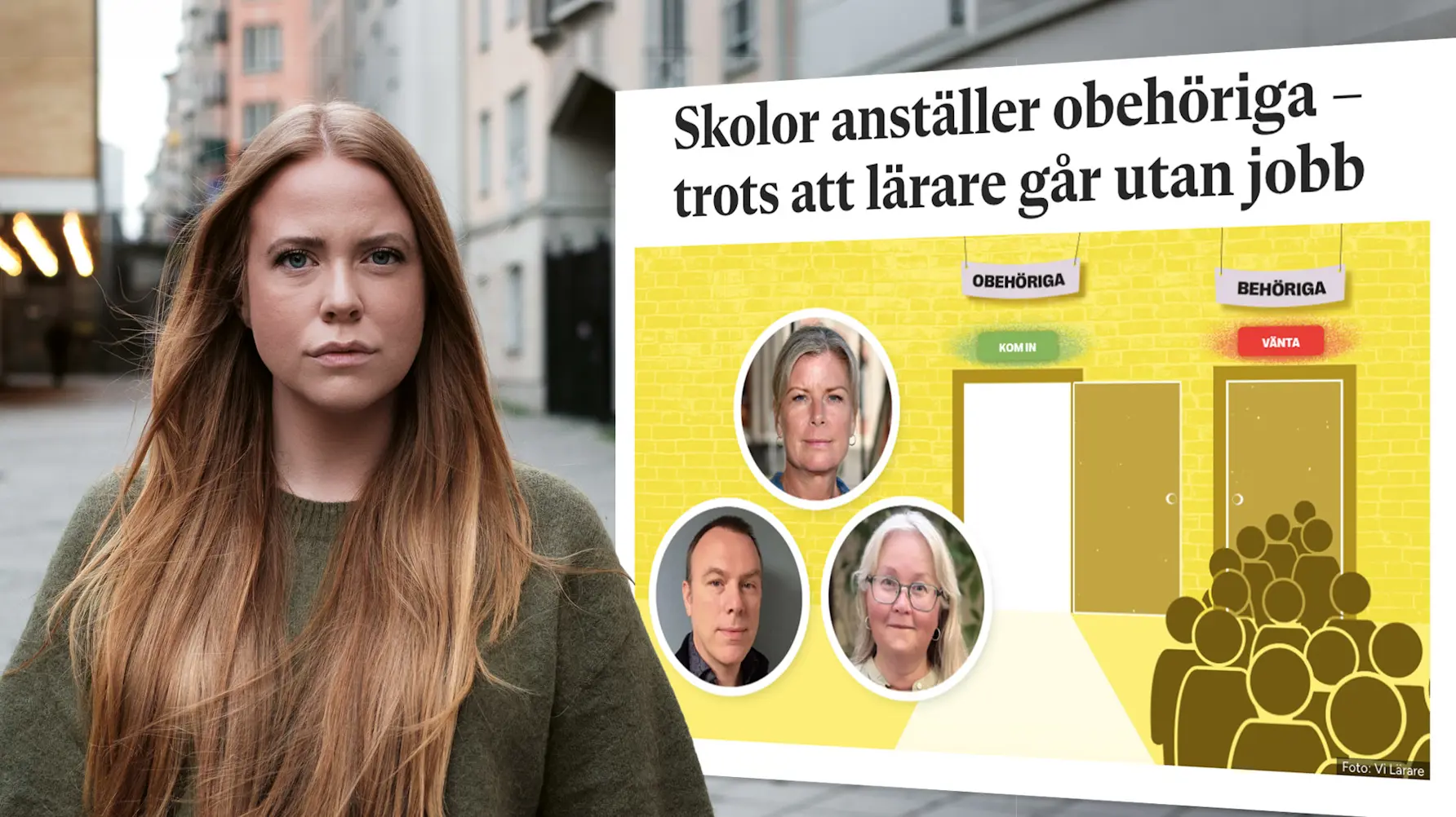 Bild på Emma Arvidsson, ordförande för Sveriges Lärarstudenter