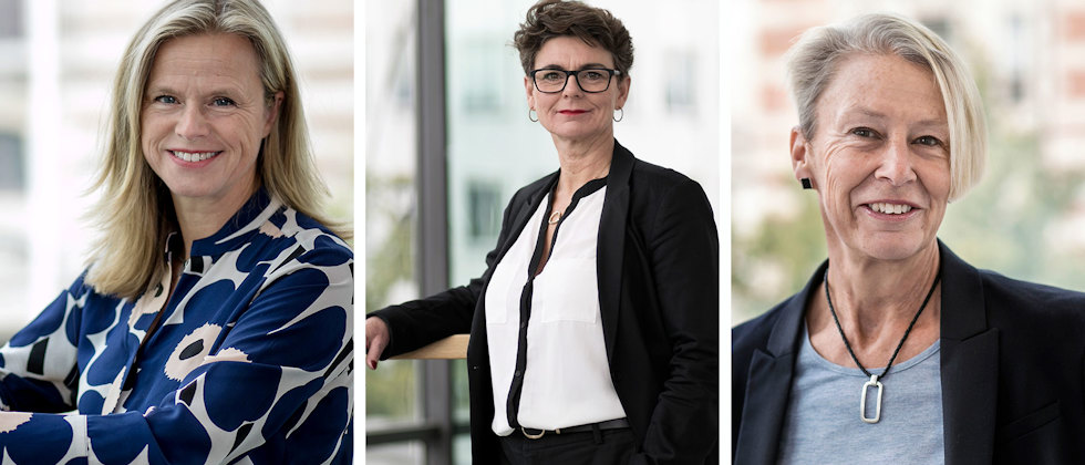 Christina Osbeck, Maria Svensson och Anna Brodin