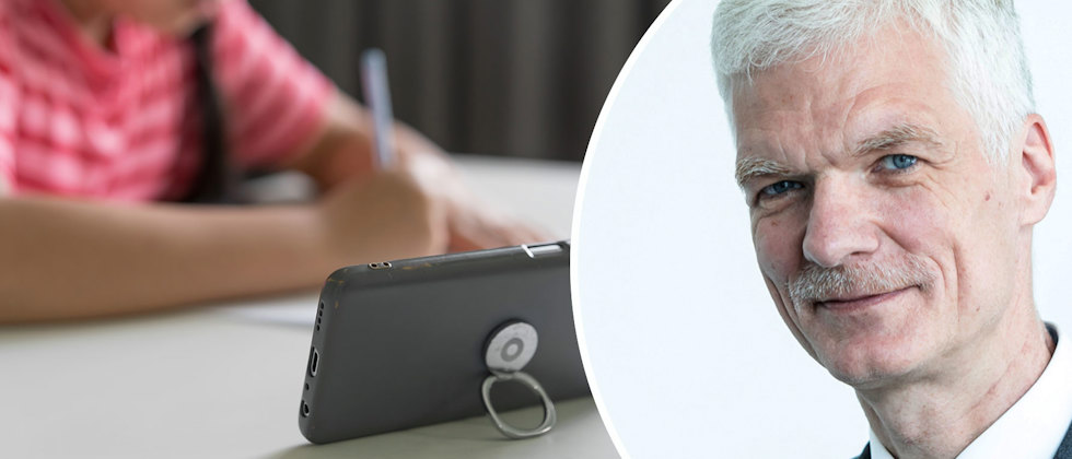 Pisachefen Andreas Schleicher och multitaskande barn