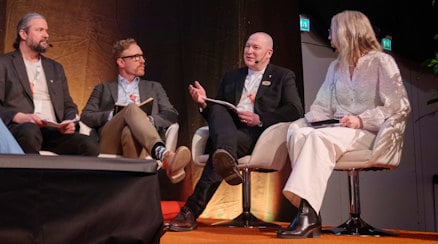 Robin Smith vice ordförande Sveriges Lärare på Sett-mässan 2025