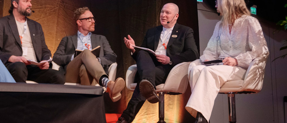 Robin Smith vice ordförande Sveriges Lärare på Sett-mässan 2025