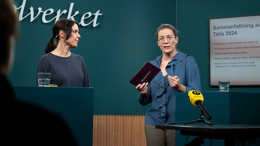 Stephanie Plenty och Anna Castberg Skolverket Talis 2024