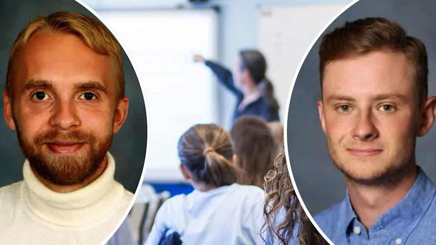 Porträtt av William Malmsten och Emil Tidlund