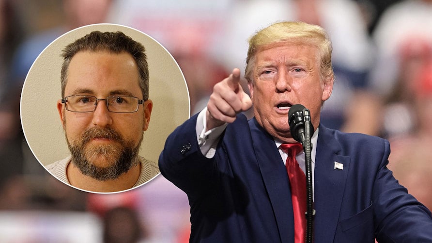 Läraren Ryan Jurison och USA:s president Donald-Trump